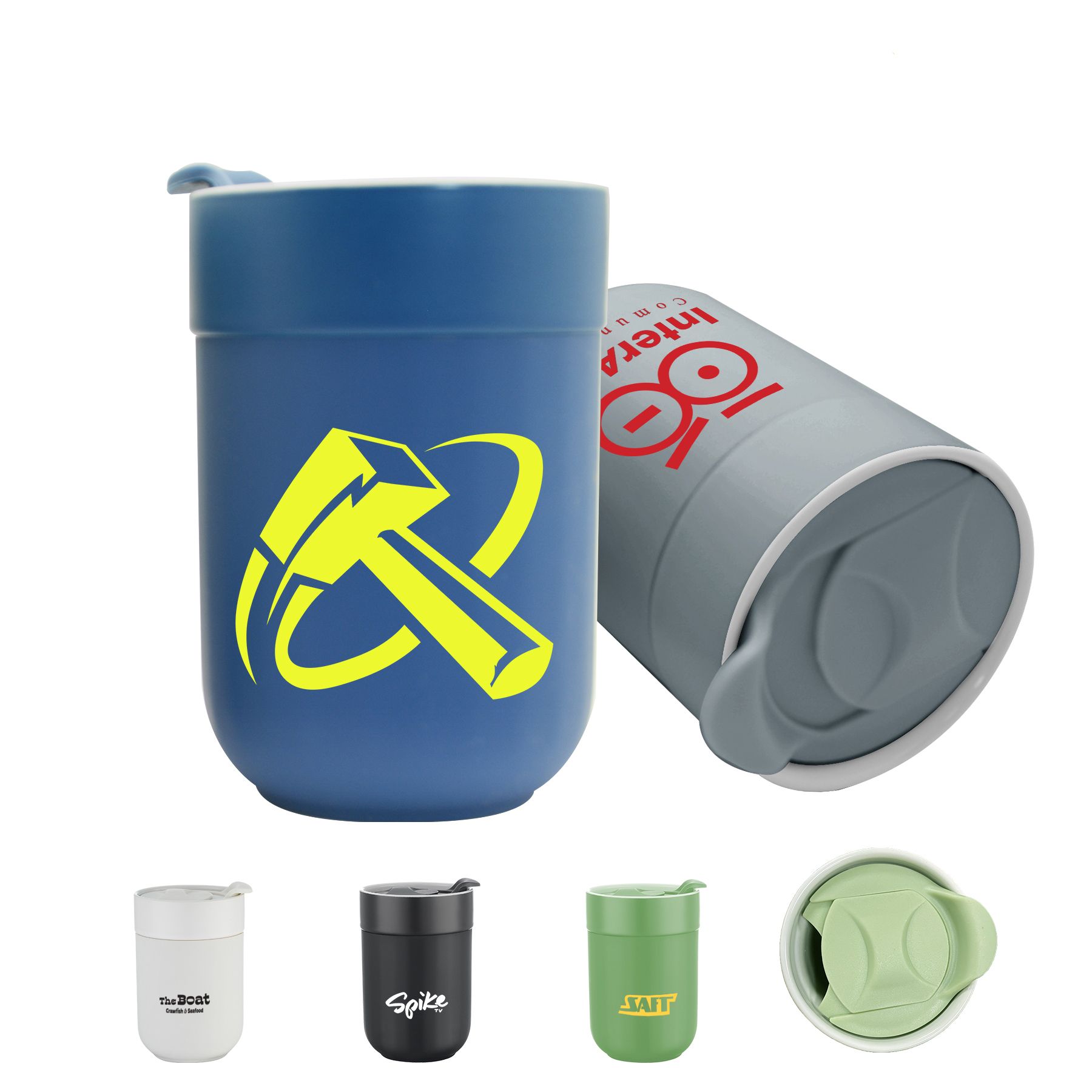 The Well 9.5oz Ceramic Mug with Slide Lid - 2" W x 0.75" H